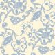 Stylised Floral - Seaspray on Oyster